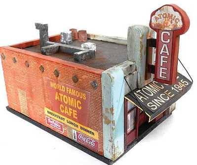 Downtown Deco 2023 N Scale The Atomic Cafe -- Cast-Hydrocal Kit - 2-1/4 x 3-1/4" 5.7 x 8.3cm