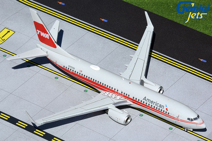 Gemini Jets 1/200 G2AAL473 Gemini200 American 737-800W 1/200 Twa Heritage Reg#N915Nn **