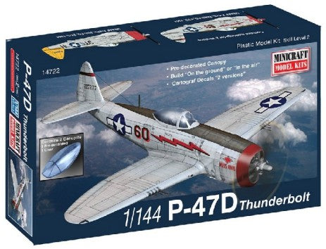 Minicraft 14722 1/144 P47D Thunderbolt USAAF Fighter