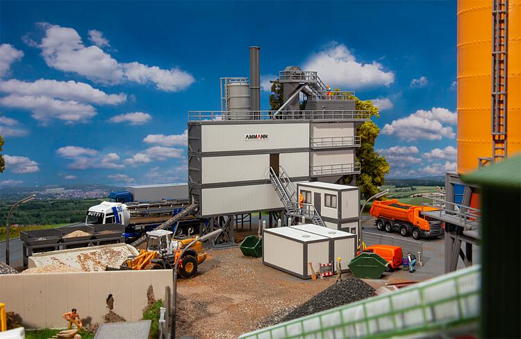 Faller 130110 HO Scale Asphalt Mixing Plant -- Kit - 39.7 x 19 x 20.7cm