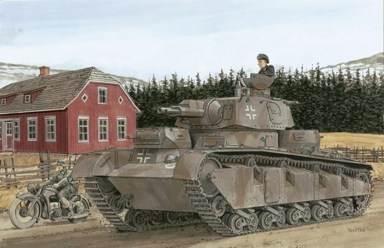 Dragon Models 7438 1/72 German NBFZ (New Construction) Nr.3-5 Tank (Re-Issue)
