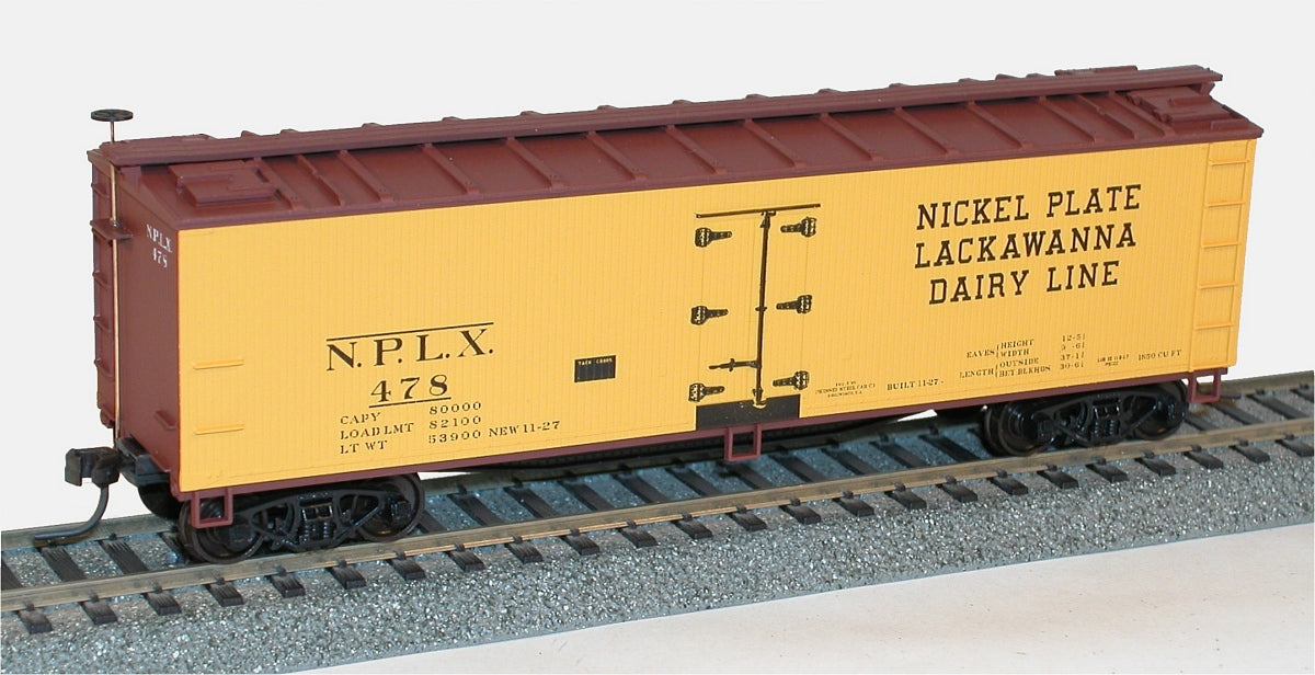 Accurail 4852 Ho 40'Wood Reefer Nkp Ldl