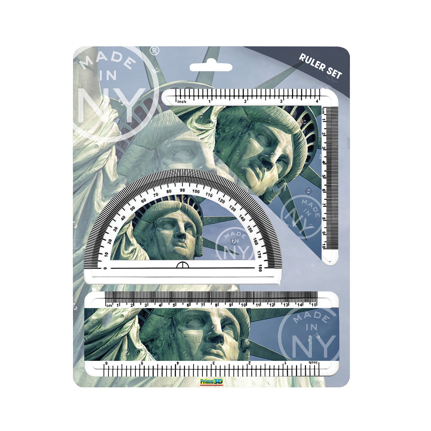 Daron Prime 3D PD18635 Statue Of Liberty Ruler Set