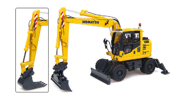 Universal Hobbies 8083 1/50 Scale Komatsu Pw148-10 Wheeled Excavator