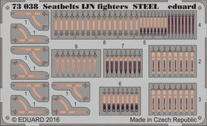 Eduard 73038 1/72 Aircraft- Seatbelts IJN Steel Fighter (Painted)(D)