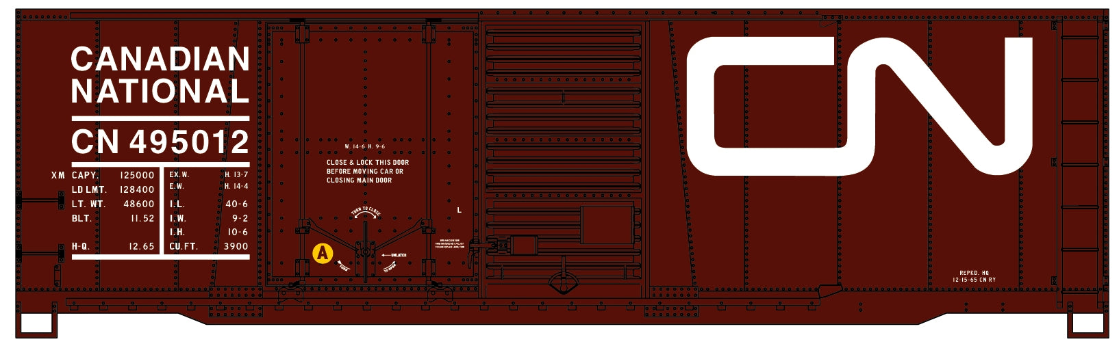 Accurail 3821 40' Combo Door Steel Boxcar Cn