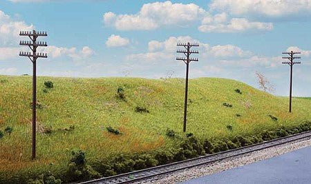 Walthers Scenemaster 4185 HO Scale Telegraph Poles and Cross Arms -- Kit