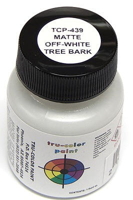 Tru-Color Paint 439 All Scale Sprayable Matte Paints - 1oz 29.6mL -- Off-White Tree Bark