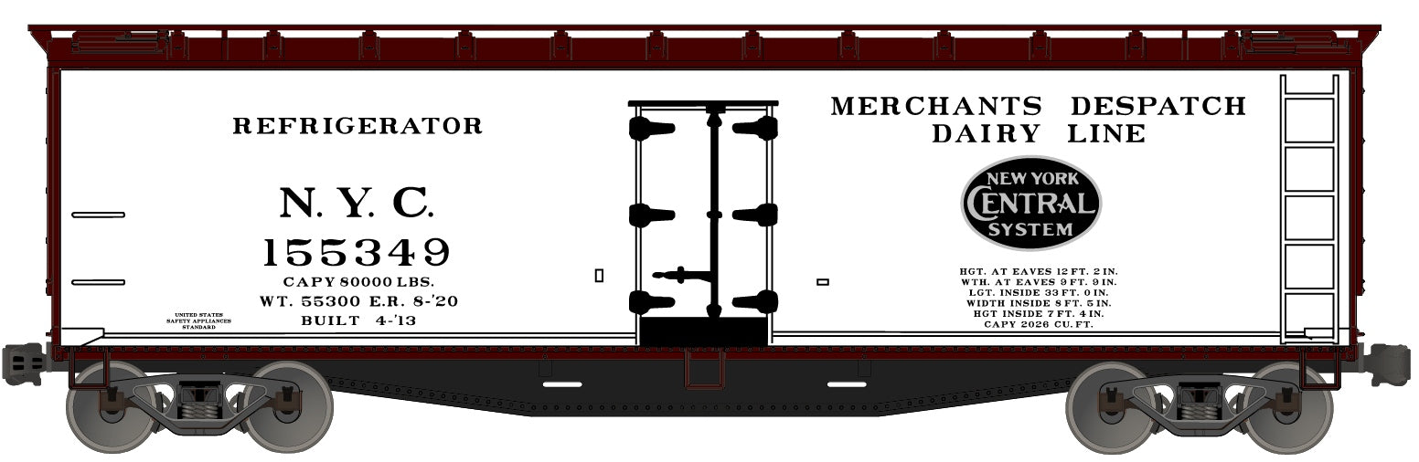 Accurail 4851 Ho 40'Wood Reefer Nyc/Mdd