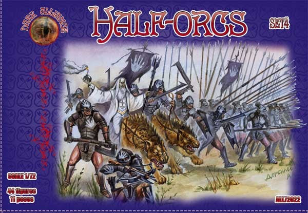 Alliance Figures 72022 1/72 Half Orcs Set #4 Figures (44)