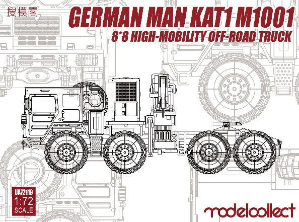 Modelcollect 72119 1/72 German KAT1 M1001 8x8 High-Mobility Off-Road Truck
