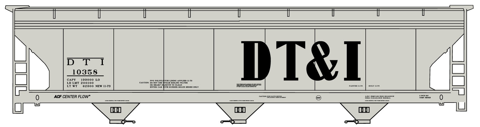 Accurail 20281 Ho 3-Bay Cvd Hopper Dt&I