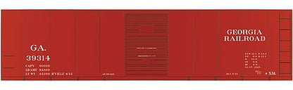 Tichy Trains 10061n6 N Scale Railroad Decal Set 6-Pack -- Georgia Railroad USRA 40' Steel Boxcar