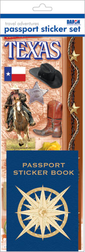 Daron Passport Sticker Sets PP59125 Passport Sticker Set-Texas (**)