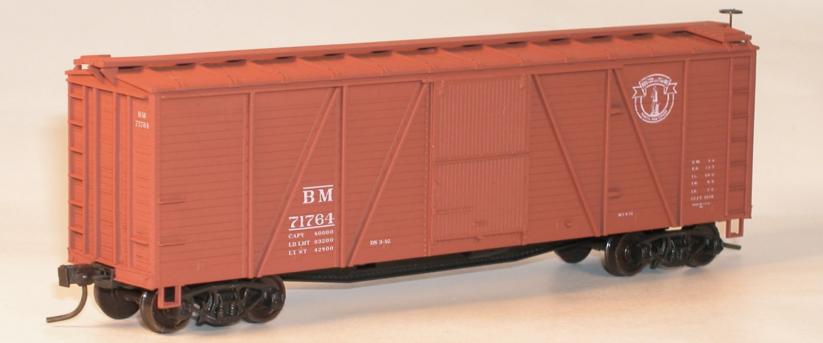 Accurail 70149 Ho 6-Pnl Wood Boxcar B&M
