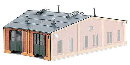Faller 120282 HO Scale Brick Roundhouse Add-On Stall -- Kit Matches 272-120281 - 13 x 15-3/16 x 5-1/8" 33 x 38.5 x 13cm