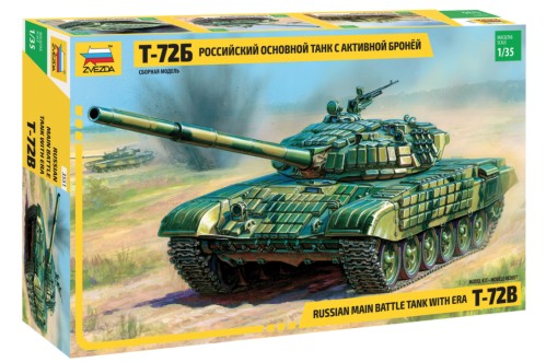 Zvezda 3551 1/35 Russian T72B Main Battle Tank w/ERA