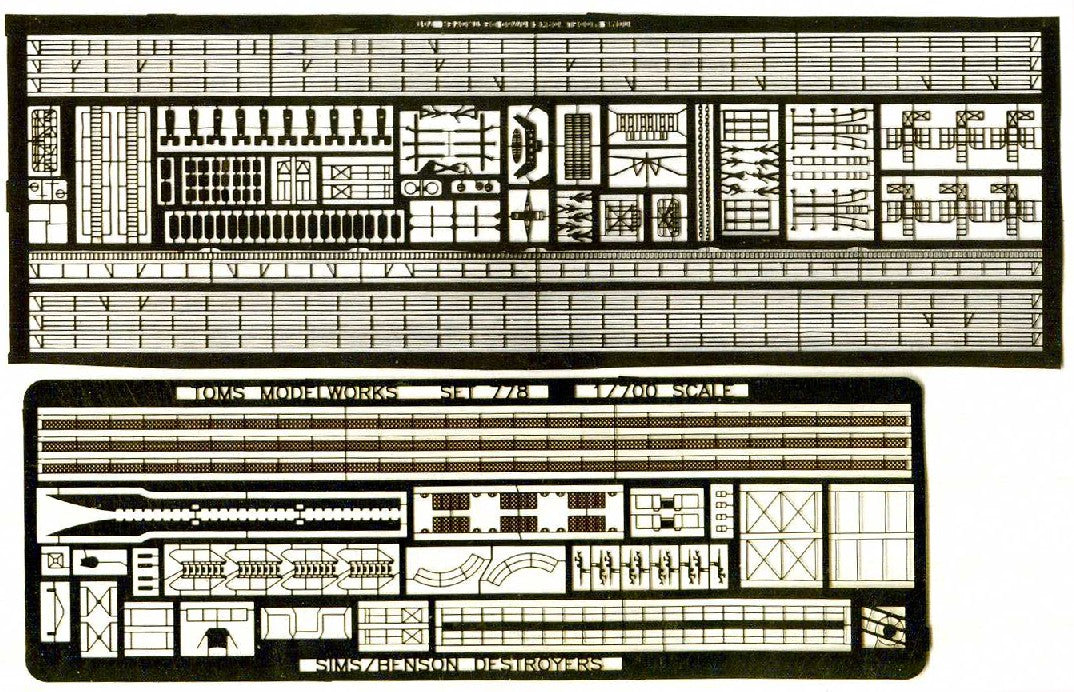 Toms Model Works 778 1/700 USS Hammann (Sims Class) Destroyer Detail Set for TAM (D)