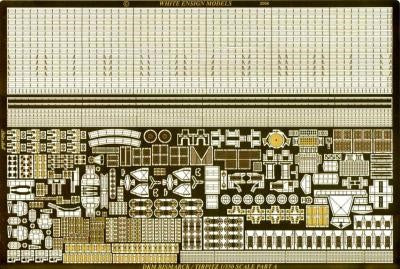 White Ensign Models 3529 1/350 Bismarck/Tirpitz Ultimate Detail Set for TAM (D)