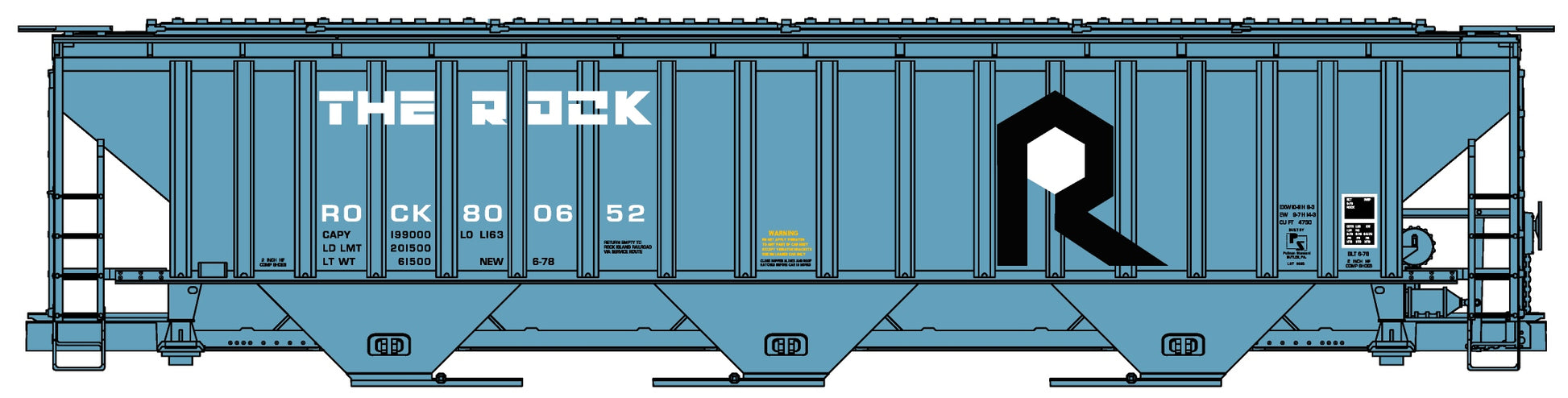 Accurail 6509 Ho Ps 4750 Cvd Hopper Ri