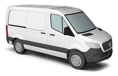 Busch 53400 HO Scale 2018 Sprinter Cargo Van with Short Wheelbase - Assembled -- White
