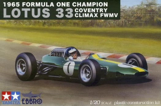 Ebbro 27 1/20 1965 Lotus Type 33 Team Lotus F1 Coventry Climax FWMV Grand Prix Champion Race Car
