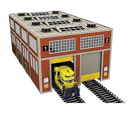 Bachmann 39119 HO Scale Dual-Stall Modern Engine House with Motorized Doors -- Kit