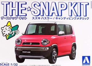 Aoshima 54154 1/32 Suzuki Hustler Car (Snap Molded in Pink Metallic)