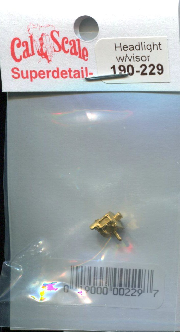 Cal Scale 229 Ho Headlight Sunbeam W/Visor