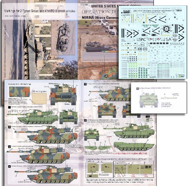 Echelon Decals 35006 1/35 USMC M1A1HA Abrams OIF Pt.2