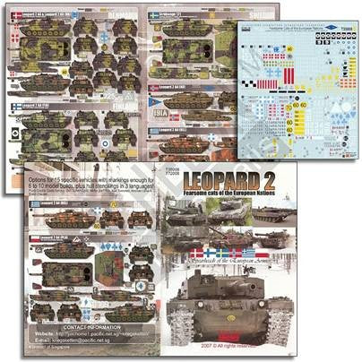 Echelon Decals 35008 1/35 Leopard 2 Fearsome Cats European Nations