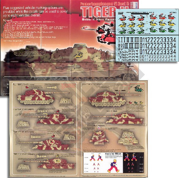 Echelon Decals 351002 1/35 PzKpfw VI Ausf B Tiger II Schwere Panzerabteilung 505