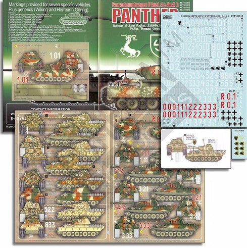 Echelon Decals 351015 1/35 PzKpfw V Panther Ausf D, A/G Panther