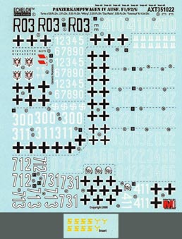Echelon Decals 351022 1/35 PzKpfw IV Ausf F1/2 & G 15PzRgt
