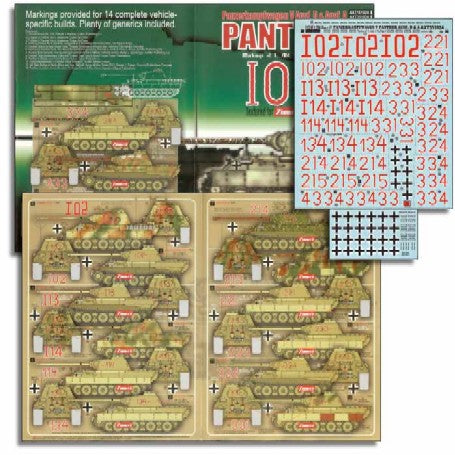 Echelon Decals 351024 1/35 PzKpfw V Panther Ausf D/A 1Abt/PzRgt4 I02 Textured for Zimmerit Surfaces