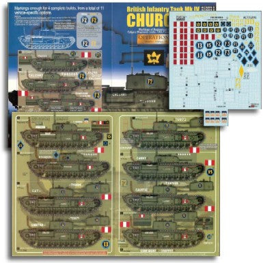 Echelon Decals 352016 1/35 British Inf Mk IV Churchill Operation Jubilee Pt2