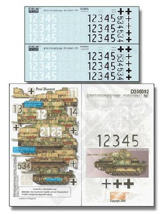 Echelon Decals 356092 1/35 PzKpfw Strachwitz Pt1 Generic