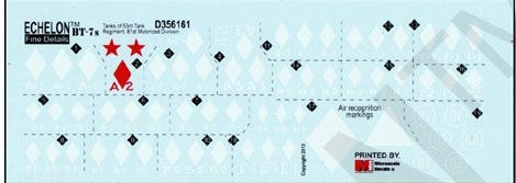 Echelon Decals 356161 1/35 Russian BT7 Mod 1935/1937 & BT7M 53rd Tank Rgmt, 81st Motorized Div Ukraine 1941