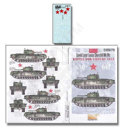 Echelon Decals 356170 1/35 Soviet Lend-Lease Churchill Mk IVs battle for Viipuri 1944