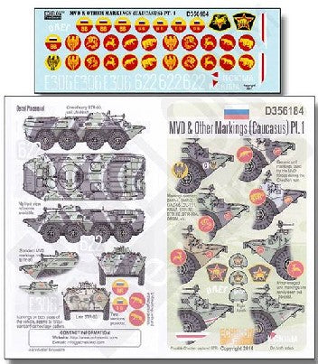 Echelon Decals 356184 1/35 MVD & Other Markings (Caucasus) Pt.1