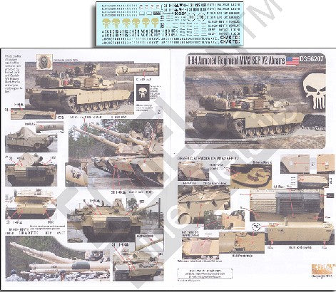 Echelon Decals 356207 1/35 1-64th Armored Regiment M1A2 SEP V2 Abrams
