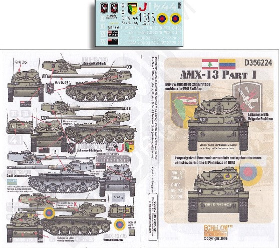 Echelon Decals 356224 1/35 AMX13 Part 1