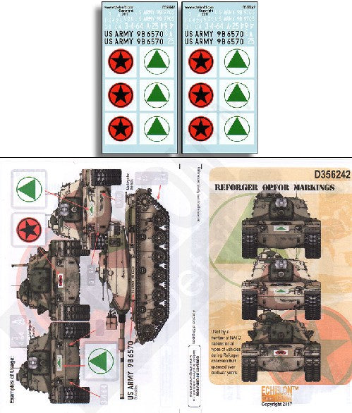 Echelon Decals 356242 1/35 Reforger OPFOR Markings