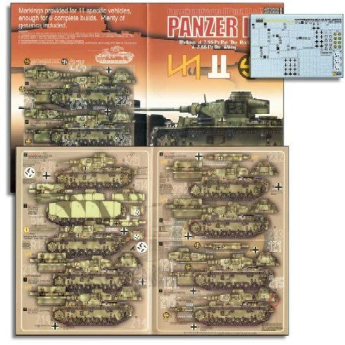 Echelon Decals 721018 1/72 Panzer III Ausf J/L/M 2SSPzRgt Das Reich & 5SSPzDiv Wiking