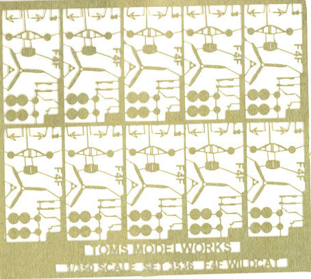 Toms Model Works 3536 1/350 F4F Wildcat Detail Set for 10 Aircrafts (D)