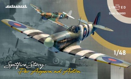 Eduard 11162 1/48 Spitfire Story: WWII Spitfire Mk Vc Fighter Dual Combo (Ltd Edition Plastic Kit)