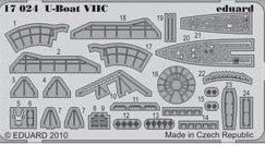 Eduard 17024 1/350 Ship- U-Boat VIIC for RVL