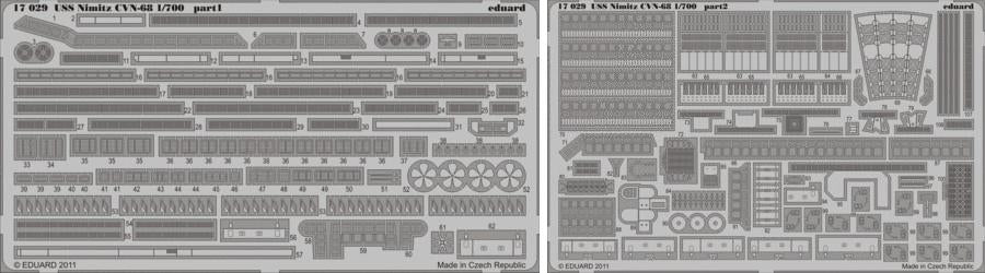 Eduard 17029 1/700 Ship- USS Nimitz CVN68 for TSM