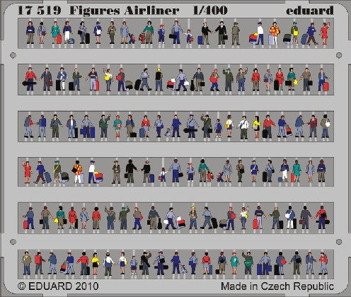 Eduard 17519 1/400 Aircraft- Airliner Figures (Painted)