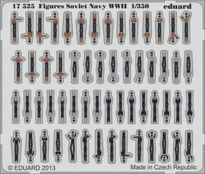 Eduard 17525 1/350 Ship- WWII Soviet Navy Figures (Painted Self Adhesive) (D)